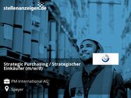 Strategic Purchasing / Strategischer Einkäufer (m/w/d) - Speyer
