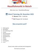 Hausflohmarkt in Reisch in 86899