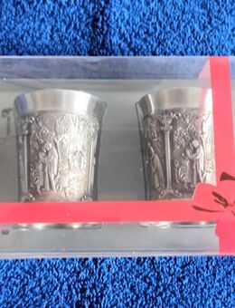 Zwei Zinnbecher in Geschenkverpackung von SKS Original ungeöffnet - Dresden
