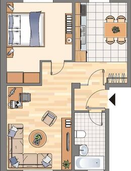 Demnächst frei! 2-Zimmer-Wohnung in Dortmund Kemminghausen - Dortmund