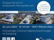 Erstbezug im 1. OG! Hochwertige, altersgerechte 3-Zimmer-Wohnung zu verkaufen! - Ribnitz-Damgarten