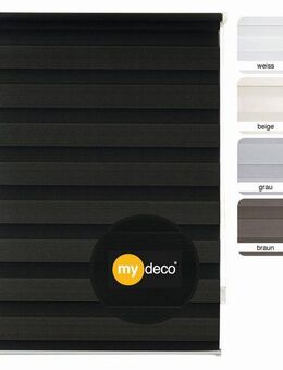 Doppelrollo Just, mydeco, Lichtschutz, ohne Bohren, freihängend, Klemmfix