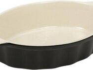 RESTO Kitchenware Auflaufform Fornax Backform Lasagneform Ofenform, 1,9 Liter, Spülmaschinengeeignet, Keramik, (1-St), Oval aus Keramik, dunkelgrün, für Brot, Lasagne, Brownie, Kuchen