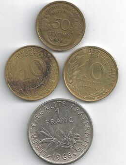 Münzen Frankreich 1938 bis 1969 - Bremen