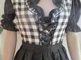 NEU * 3 -teiliges Lace-Spitzen Nostalgie Brauchtum Folklore Trachten Volks-Oktoberfest Karo Dirndl Kleid "lukas * Landhaus und Trachtenmode" Gr. 40/ M * schwarz * weiß * black and withe * in 88499