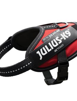 JULIUS-K9 IDC®-Powergeschirr - rot - Größe 2XS: Brustumfang 33 - 45 cm