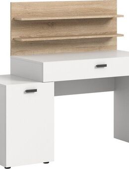 INOSIGN Schreibtisch Ottelu, Breite 130cm, 1 Tür, 1 Schubkasten, 2 Regalböden, Bürotisch, Computertisch, Regalschreibtisch