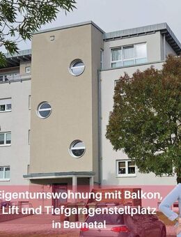 Eigentumswohnung mit großzügigem Balkon, TG-Platz und Fahrstuhl in beliebter Wohnlage - Baunatal