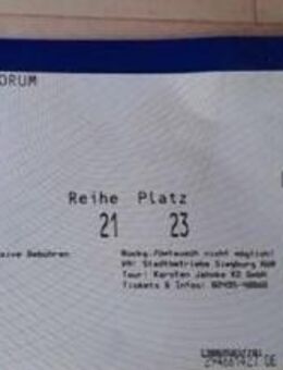 BIETE Eintrittskarte für das Konzert von Herman Van Veen - Achtzig - Siegburg, 12.12.2025, von privat - Bonn Duisdorf