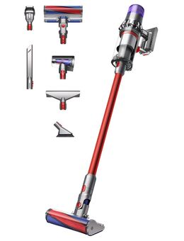 Dyson-Staubsauger V11 Fluffy (Nickel/Rot) mit viel Zubehör - Quakenbrück