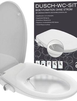 Eisl Dusch-WC-Sitz Bidet Einsatz, Absenkautomatik, Schnellverschluss