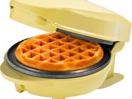 bestron Waffeleisen AMW500 Mini, 550 W, für klassische Waffeln, kleiner Waffelmaker mit Antihaftbeschichtung