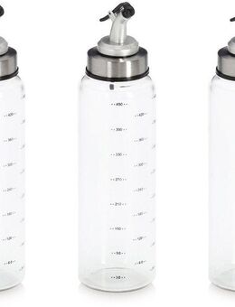 Zeller Present Menage-Set Essig-/Ölflasche, 3-tlg., (Set, 3-tlg), präziser Ausguss, 500 ml