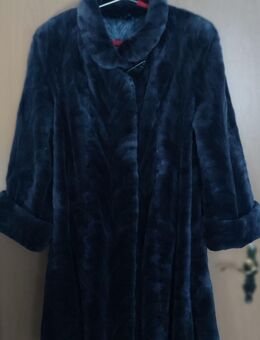 Damen Gr. 50 - Webpelz-Kurzmantel anthrazit - neuwertig - Berlin