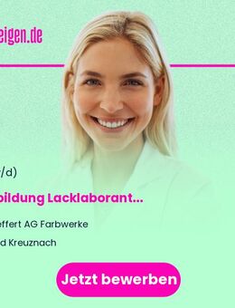 Ausbildung Lacklaborant (m/w/d) - Bad Kreuznach