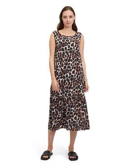 Betty&Co Sommerkleid Damen Stufenkleid im Leo-Look Druck