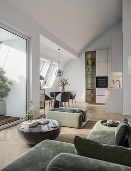 Extra-Raum unter dem Sternenhimmel: Neubau-Penthouse mit 2 Zimmern, Loggia - Berlin