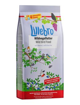 Lillebro Wildvogelfutter mit Beeren - 3 x 1,5 kg