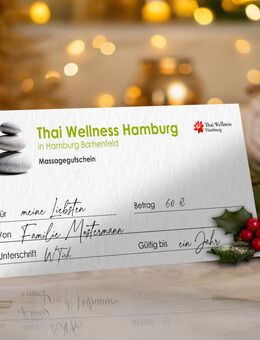 Geschenke, Thai Massage ,Voucher, Gutschein , Massagegutschein, Geburtstag (Keine Erotik) - Hamburg