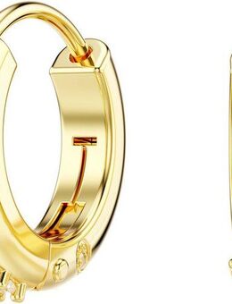 Swarovski Paar Creolen Schmuck Geschenk Matrix Ohrringe, mit Swarovski® Zirkonia (synth)