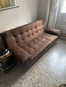 Sofa braun, Bettfunktion in 8400