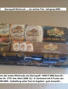 Sternquell Minitruck Sortiment - 6 St. - OVP - vom Jahr 2000 - 2004 - Mahlberg