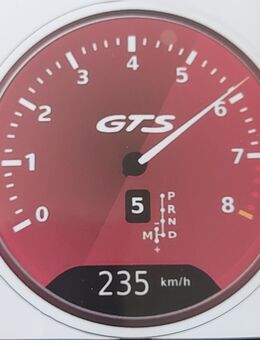 PORSCHE GTS Drehzahlmesser Aufkleber / Sticker 70mm aus Sammlungsauflösung - Zwickau