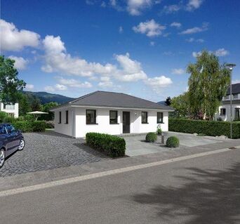 Der Bungalow mit der charmanten Form – mit Grundstück in Zug