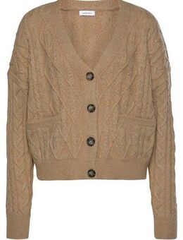 LASCANA Strickjacke mit Zopfmuster, kuschelweicher Cardigan, lässig