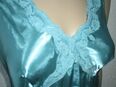 Tops NEU mit ETIKETT * Edel * Lace- Spitze * Seiden Satin * ärmelloses * Blusen * Top "ESPRIT" Gr. 36/ S * aqua * türkis * blau- grün * in 88499