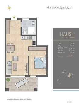 2-Zimmer-Wohnung im Betreuten Wohnen - mit Balkon Südausrichtung - Waldenbuch