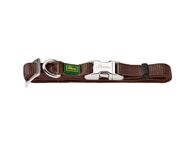 HUNTER Halsband Vario Basic Alu-Strong, braun - Größe XL: 45 - 65 cm Halsumfang, 25 mm breit