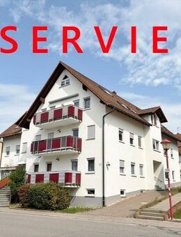 Maisonette: Arbeiten und Wohnen elegant getrennt ! Grosse 3,5 Zi.Wohnung mit EBK, Einbaumöbeln, Balkon, Garage - Emmingen-Liptingen