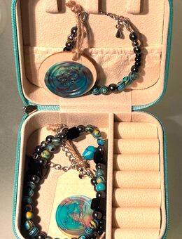 Außergewöhnliches Schmuckset aus Malachite und Hämatit NEU - Neustadt (Wied)