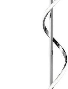 Reality Leuchten LED Stehlampe ISABEL, Stehlampe mit Fußschalter, 21,5W LED kaltweiß 4000K 2600 Lumen, Dimmfunktion, LED fest integriert, Kaltweiß, Stehleuchte stufenlos dimmbar, Höhe 120cm Ø 20cm, Memory Funktion