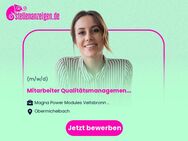 Mitarbeiter Qualitätsmanagement Schwerpunkt Qualitätsvorausplanung (w/m/d) - Obermichelbach