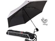 EuroSCHIRM® Taschenregenschirm light trek® ultra, silber, besonders leicht, kompakte Größe und mit UV-Schutz 50+