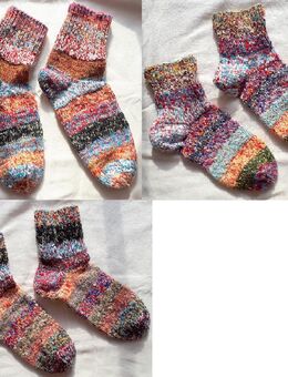 handgestrickte extradicke Socken für warme Füße, Baumwolle, mit extra starken Fersen - Kempten (Allgäu)