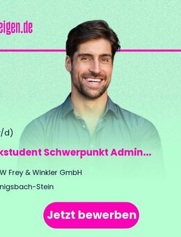 Werkstudent (m/w/d) Schwerpunkt Administrative Tätigkeiten / Dokumentationen - Königsbach-Stein