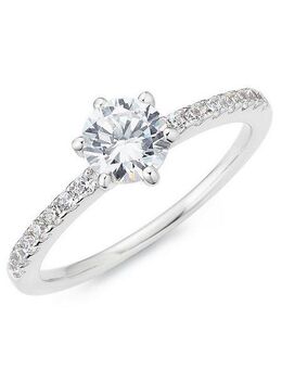 Firetti Fingerring Schmuck Geschenk Silber 925 Silberring Verlobungsring, mit Zirkonia (synth)