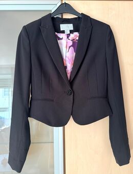 Damen Kurz Blazer Jacke schwarz Gr 36 H&M wie Neu - Dingolfing