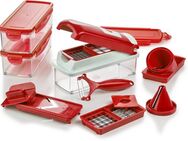 Genius Gemüseschneider Nicer Dicer Smart, inkl. Julietti, Set 16-tlg., Würfel, Stifte, Scheiben, Streifen, Viertel und Gehobeltes!