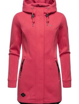 Ragwear Kapuzensweatjacke Letti Bonded Sportliche Kapuzenjacke in Feinstrick-Optik