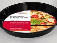 GSD HAUSHALTSGERÄTE Backblech, Emaille, für Kuchen und Pizza