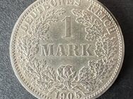 1 Mark Münze 1905 "A" Kursmünze Kaiserreich Deutsches Reich - Münster (Hessen)