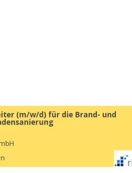 Sachbearbeiter (m/w/d) für die Brand- und Wasserschadensanierung - Paderborn