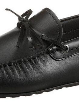 BOSS Noel_Mocc Mokassin Slipper, Loafer, Flat, Schlupfschuh mit aufgesetzter Schnürung