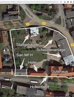 MIETKAUF MÖGLICH! Denkmalgeschützter ehemaliger Gutshof auf ca. 8.400 qm Dreifrontengrdst. Nh.Köthen - Osternienburger Land
