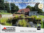 SCHWINGE IMMOBILIEN Stade: Familienhaus mit Sauna und sehr schöner Gartenanlage! - Estorf (Landkreis Stade)