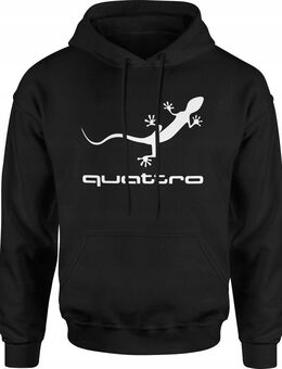 Herren Baumwoll-Sweatshirt Hoodie für Audi-Fans – Mit hochwertigem Siebdruck quattro Set342 - Ingolstadt